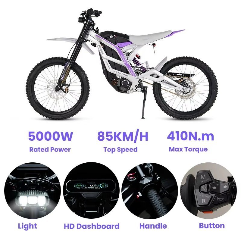 SXLL 79 Bike 72V 35Ah Electric - огляд і ціна 72V 12000W Electric Dirt Bike