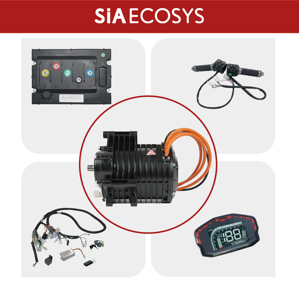QSMOTOR QS138 3000W V3 70H Mid - огляд і ціна Mid Drive Motor Kit 72V 3000W