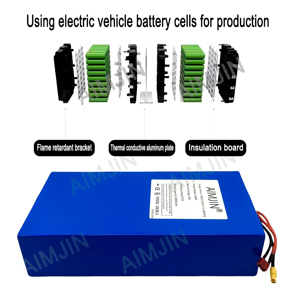 16S8p 1000-3000W Brand New Lit - огляд і ціна 60V 30Ah Electric Scooter Battery