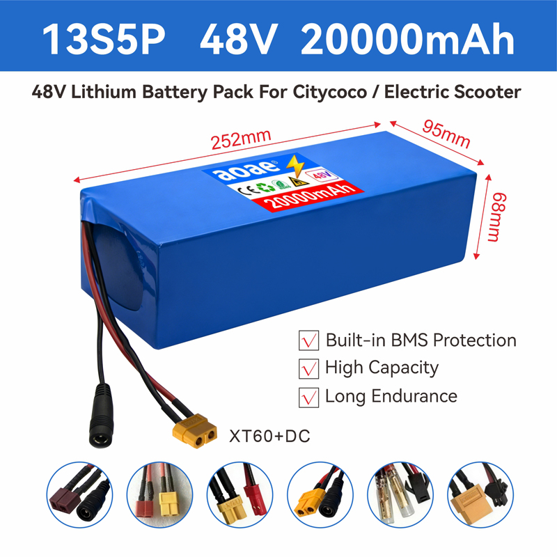 48V Electric Scooter Battery 1 - огляд і ціна 60V 30Ah Electric Scooter Battery